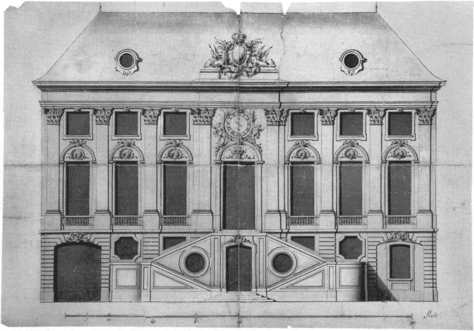Bonn Altes Rathaus Entwurf Fassade