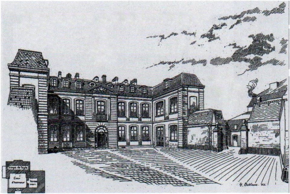 Bonn Metternicher Hof Innenhof Plan 1903