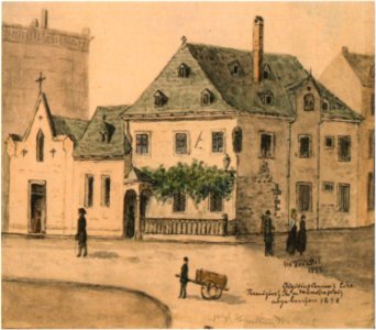 Bonn Münsterplatz-Remigiusstraße Aegidius-Konvent 1893