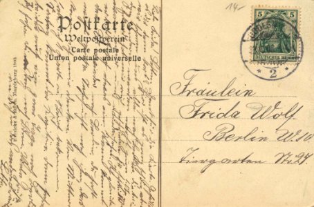 Bonn, Nordrhein-Westfalen - Bismarckturm mit Villa von der Heydt (back) (Zeno Ansichtskarten)