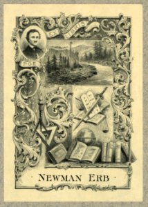 Bookplate of Newman Erb, railroad executive LCCN2009633502