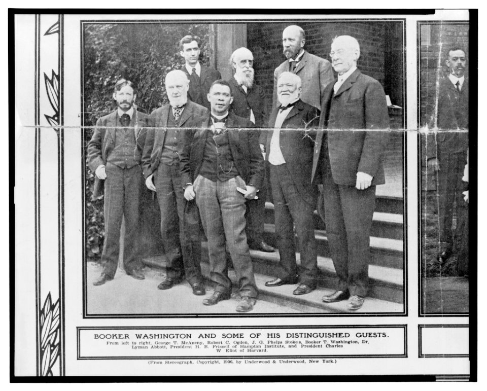 Booker Washington and some of his distinguished guests LCCN2004679030 photo