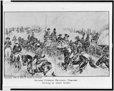 Boomers entering Oklahoma Territory LCCN94506348