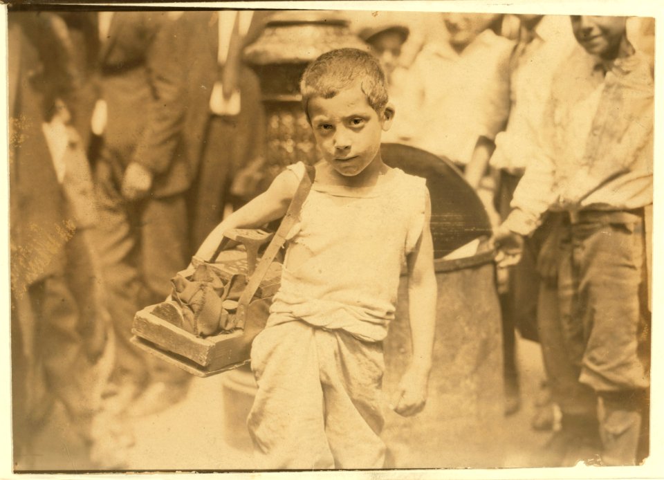 Bootblacks in and around City Hall Park, New York City - July 25, 1924. LOC nclc.04044