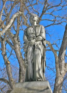 Booth Monument (George E. Bissell, sculptor 1878), Riverside Cemetery, Waterbury, CT - February 2016 photo