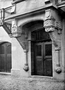 Bootshaus der Rudergesellschaft Mannheim Portal Emil Beutinger
