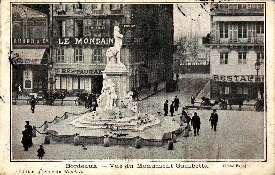 Bordeaux - Allées de Tourny (monument Gambetta)