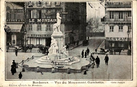 Bordeaux - Allées de Tourny (monument Gambetta)