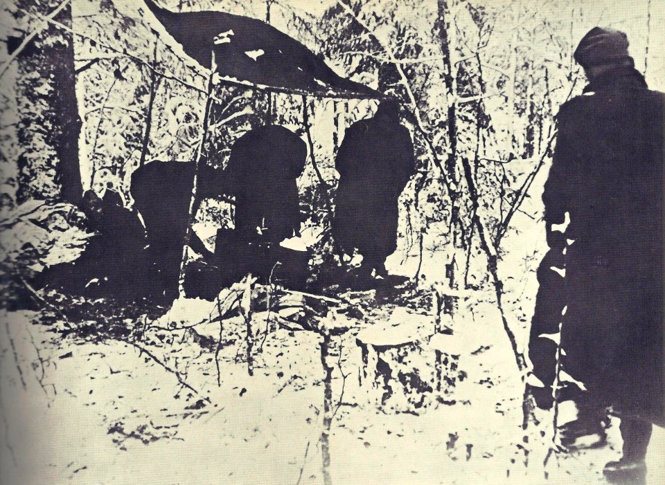 Borci 14. divizije na Mrzli Jami v začetku novembra 1943
