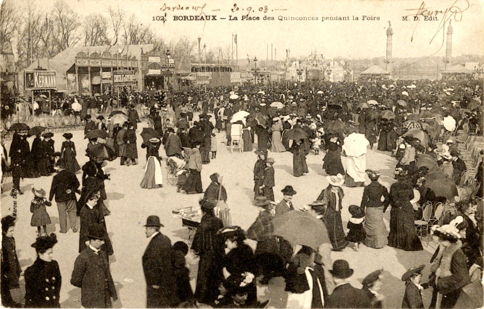 Bordeaux - Foire - place des Quinconces (1903)