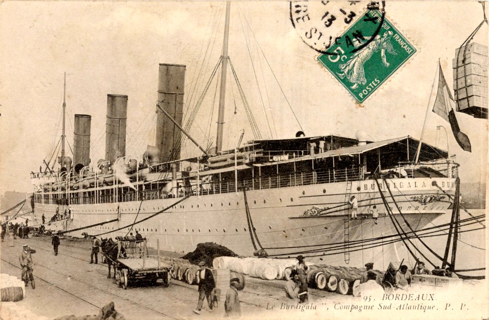 Bordeaux - Le Burdigala, Compagnie Sud-Atlantique (1913)