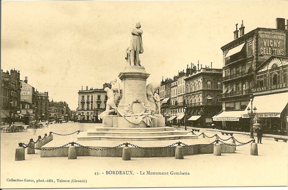Bordeaux - Le monument Gambetta