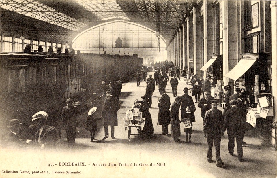 Bordeaux - Gare du Midi - arrivée d'un train