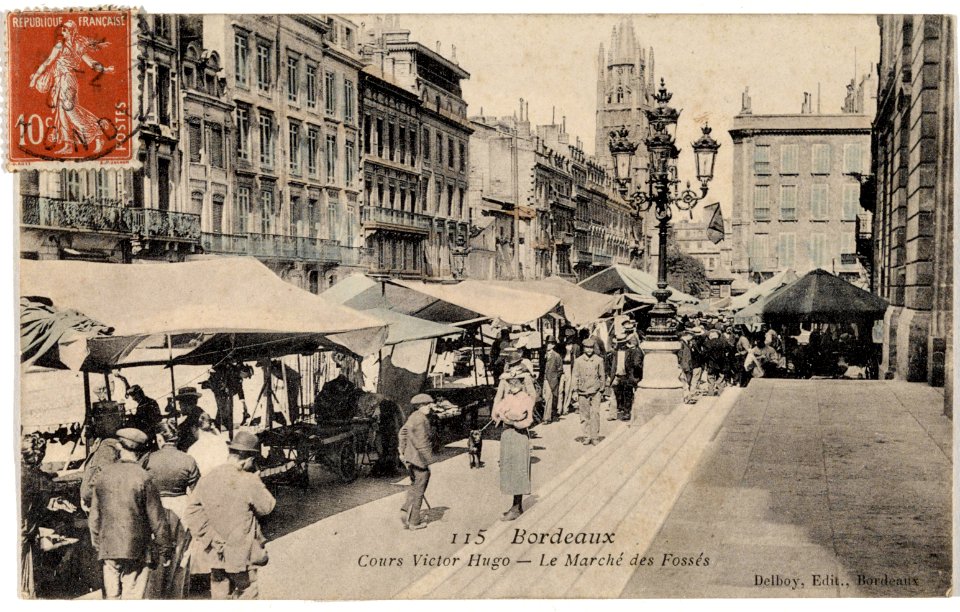 Bordeaux - Marché des fossés - cours Pasteur