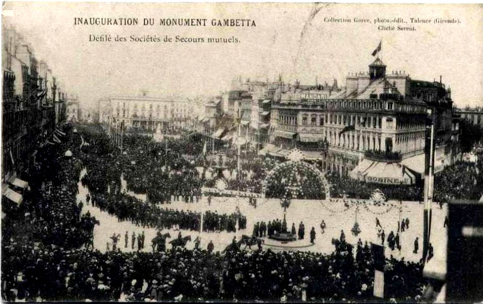 Bordeaux - monument Gametta 24-25 avril 1905 7