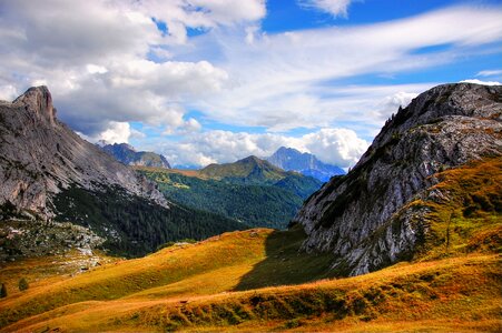 South tyrol alpine alpine panorama photo