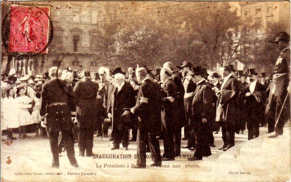 Bordeaux - monument Gametta 24-25 avril 1905 14