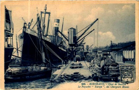 Bordeaux - Quai de Bacalan - Le paquebot 'Europe'