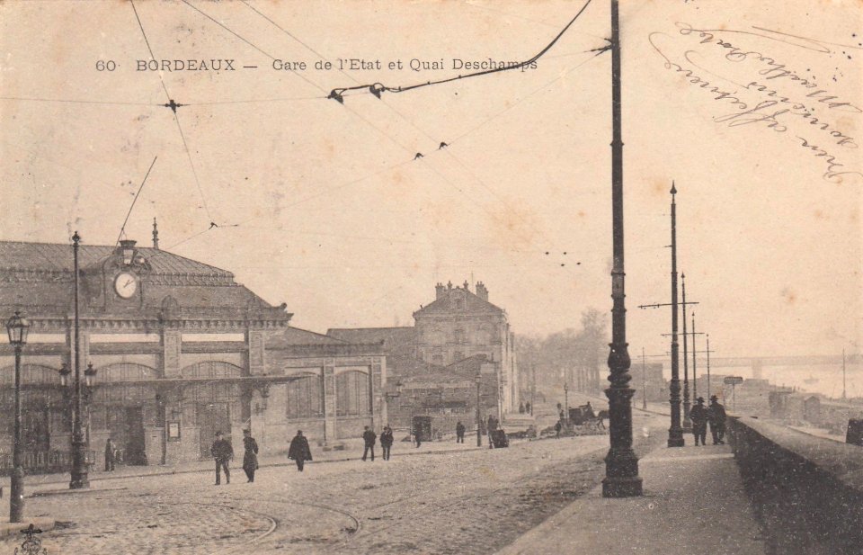 Bordeaux - Quai Deschamps et Gare de l'Etat 1