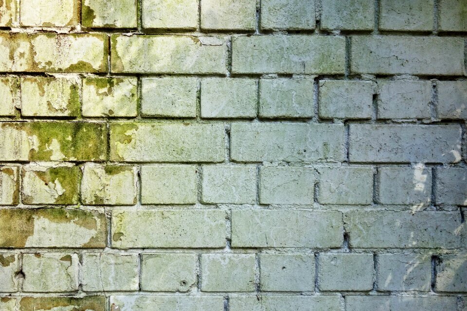 White brick wall masonry seam photo