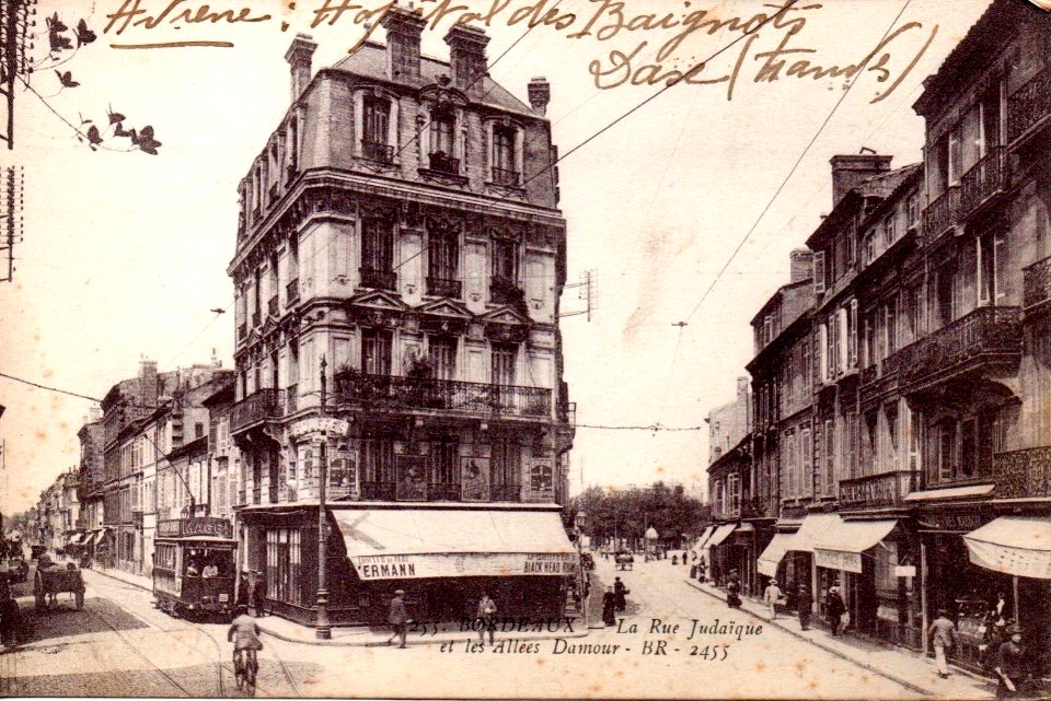 Bordeaux - rue Judaïque et les allées d'Amour