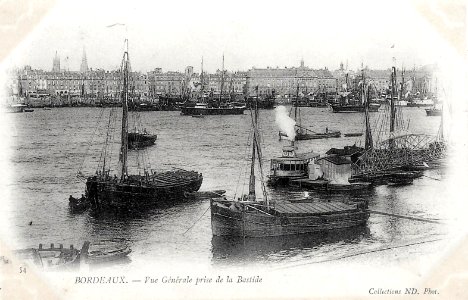 Bordeaux - vue générale prise de la Bastide (ND) photo