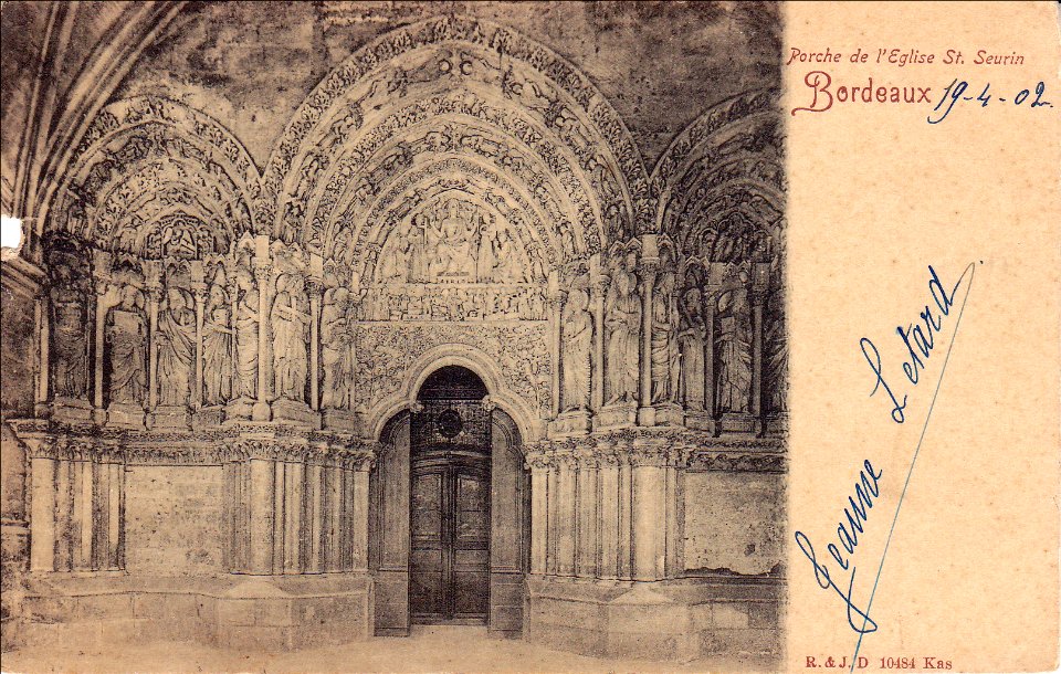 Bordeaux Basilique Saint-Seurin Porche 1