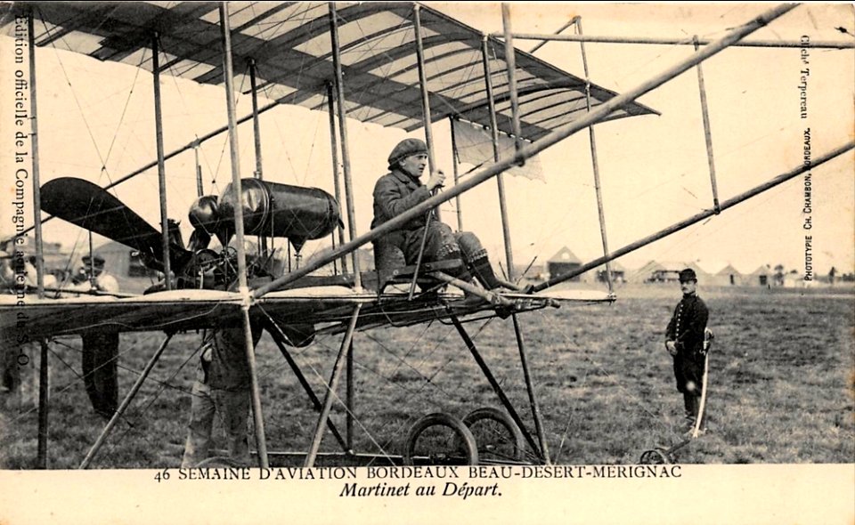 Bordeaux Beau-desert-Mérignac semaine d'aviation sept 1910 Martinet