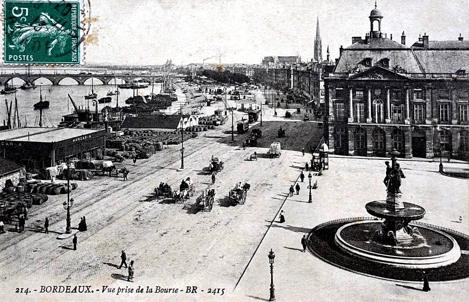 Bordeaux - Quais prise de la Bourse