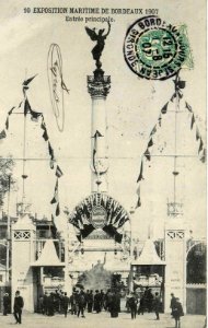 Bordeaux exposition-maritime 1907 entrée 2