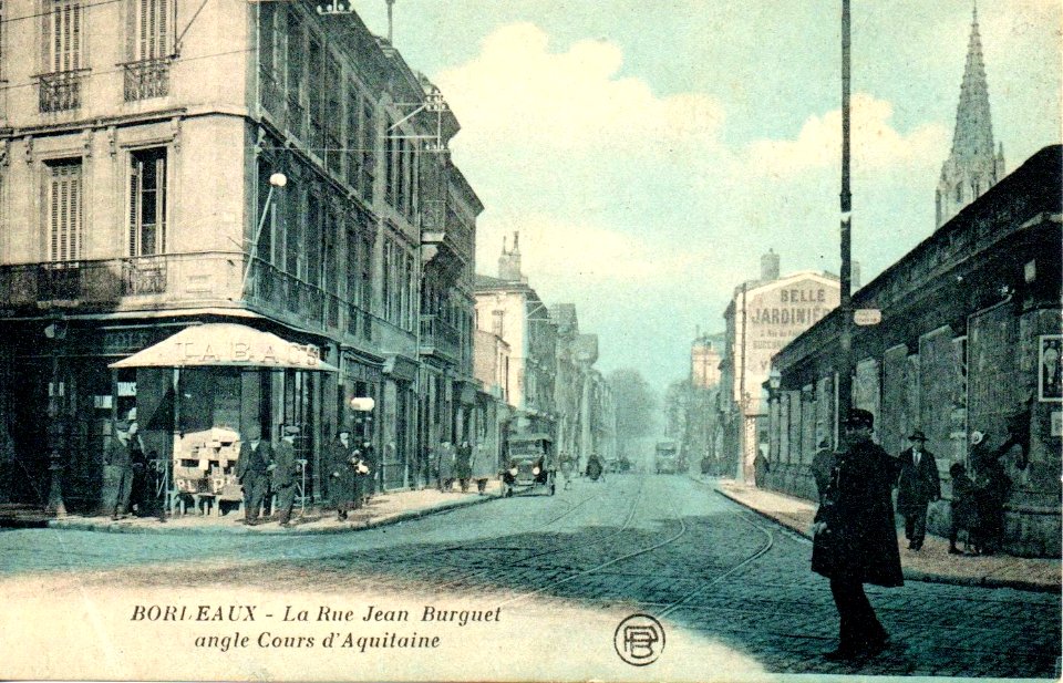 Bordeaux - rue Jean Burguet et cours d'Aquitaine
