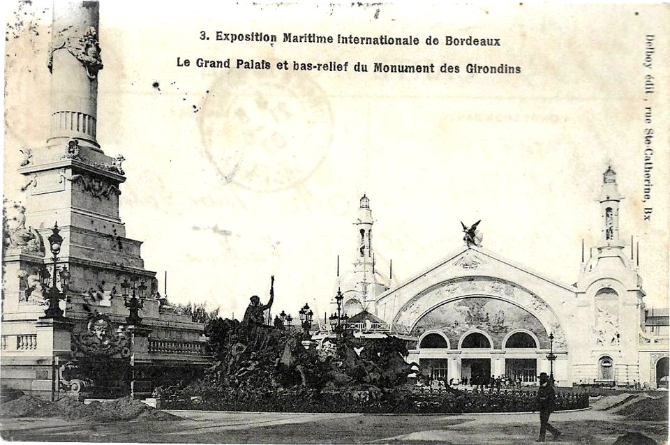 Bordeaux exposition-maritime 1907 Grand Palais entrée 9