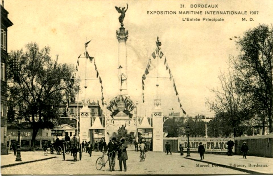 Bordeaux exposition-maritime 1907 entrée 4
