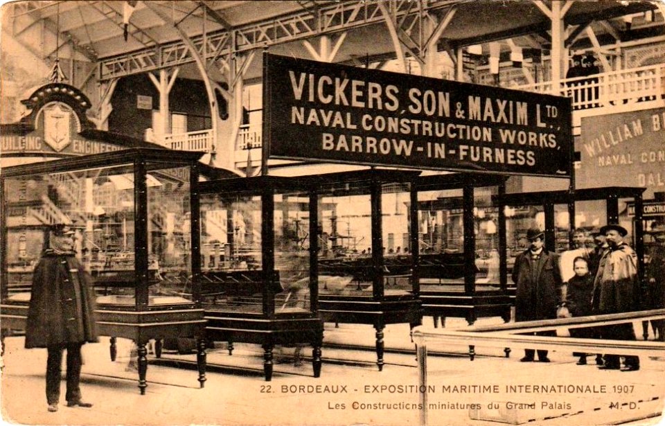 Bordeaux exposition-maritime 1907 Grand Palais section anglaise 1