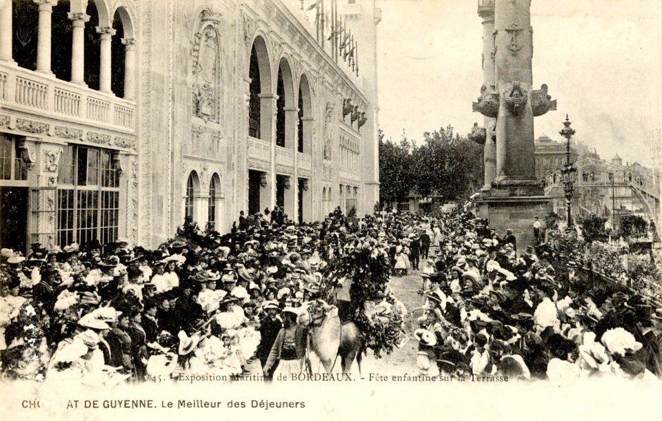 Bordeaux exposition-maritime 1907 la terasse de l'exposition b