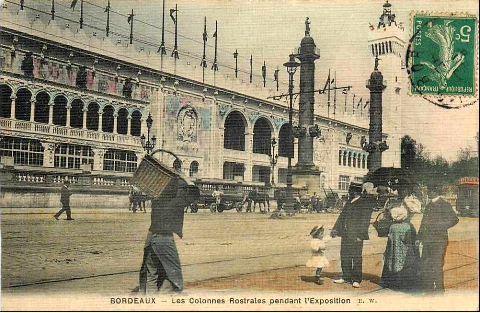 Bordeaux exposition-maritime 1907 Grand palais entrée est 9