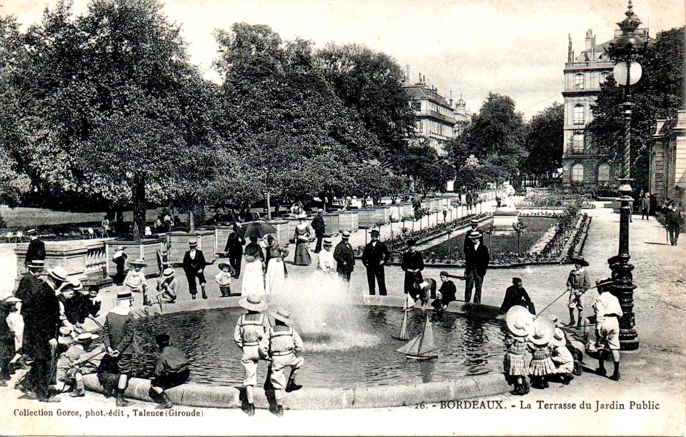Bordeaux - terasse du Jardin Public (Gorce)