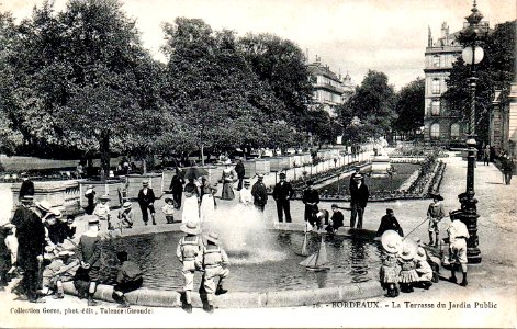 Bordeaux - terasse du Jardin Public (Gorce)