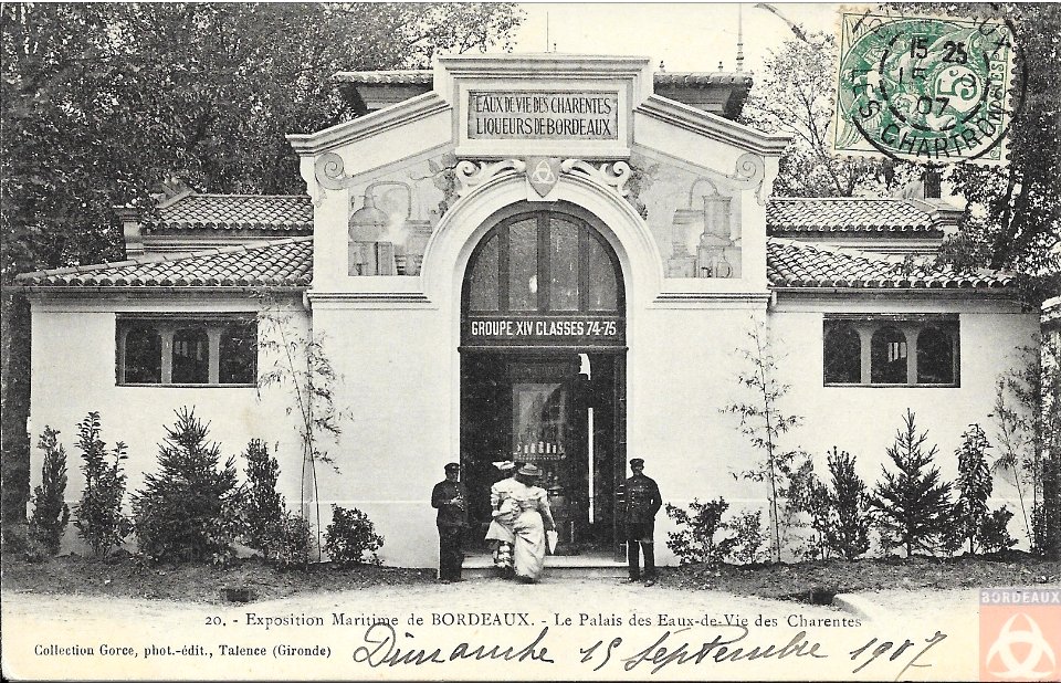 Bordeaux exposition-maritime 1907 Palais des eaux de vie des Charentes 3