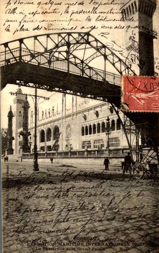 Bordeaux Exposition-Maritime 1907 Passerelle 5