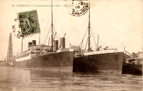 Bordeaux - Transatlantiques en Rade (1918)