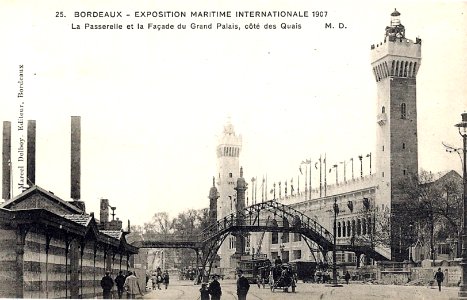 Bordeaux Exposition-Maritime 1907 Passerelle 2