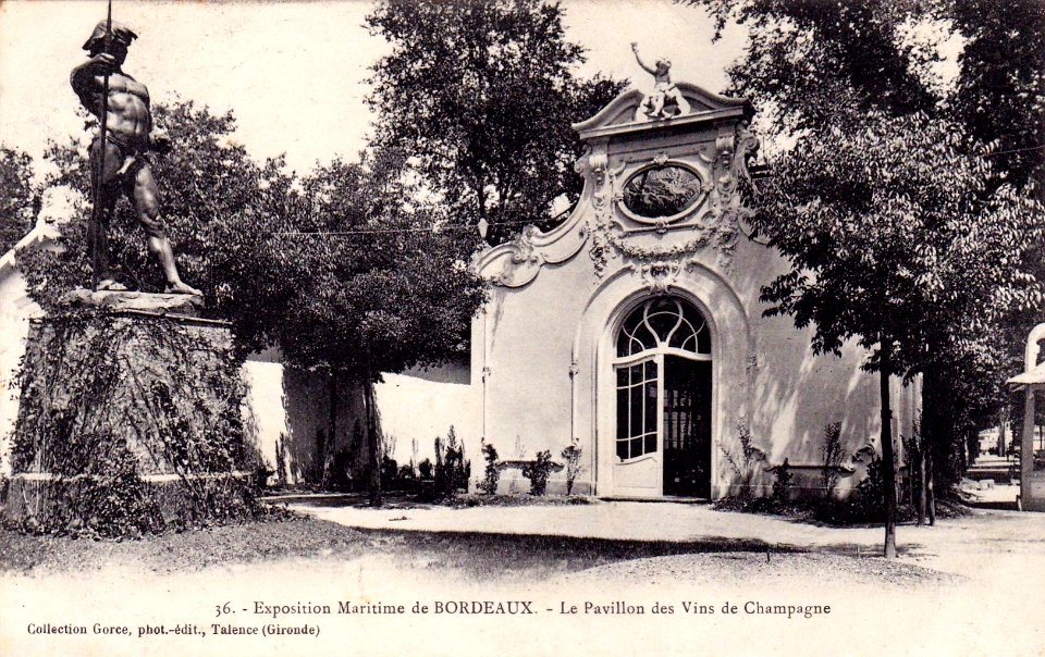 Bordeaux exposition-maritime 1907 pavillon vins de Champagne