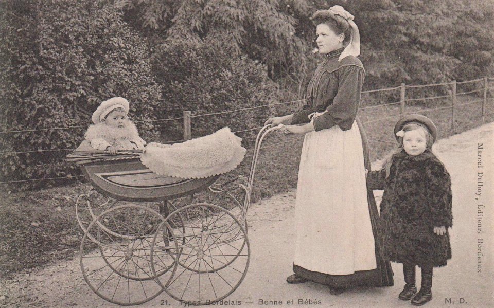Bordeaux - Types bordelais 21 - Bonne et bébés