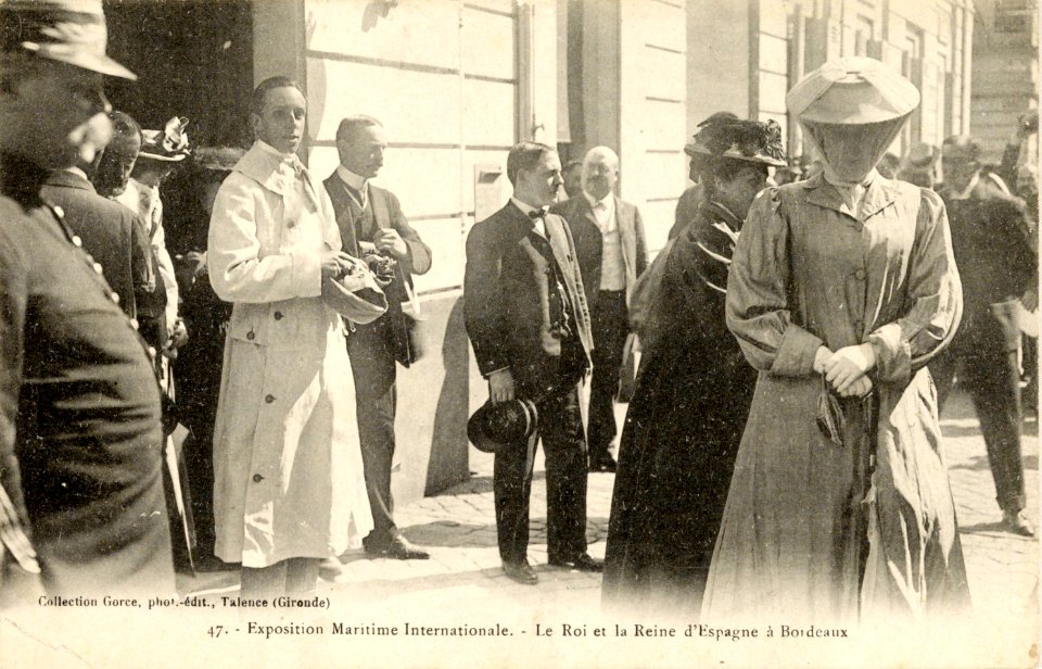 Bordeaux exposition-maritime 1907 Roi et reine d'Espagne 2