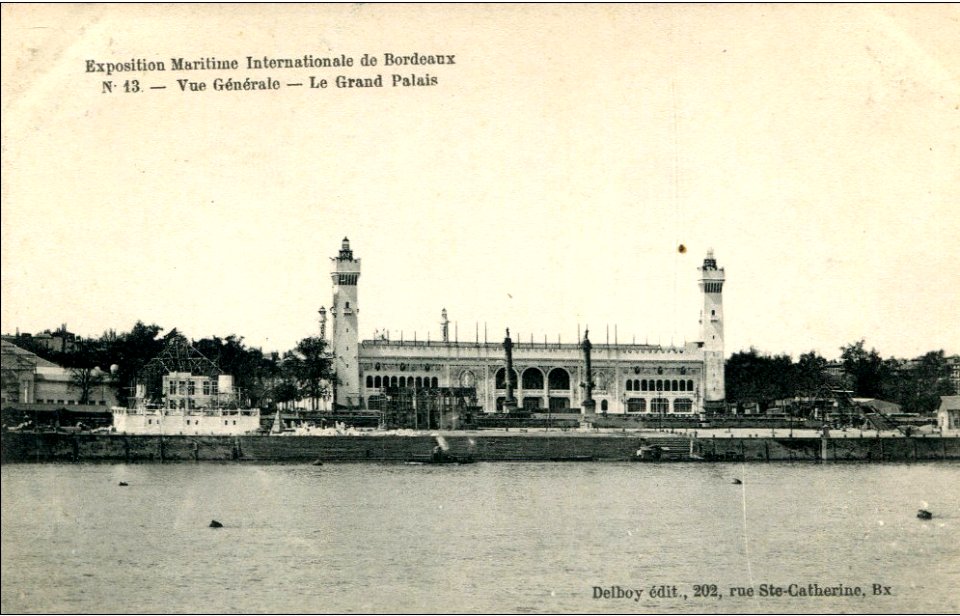 Bordeaux exposition-maritime 1907 vue-des-quais 3