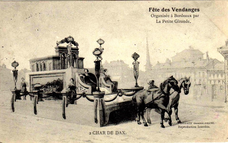 Bordeaux fête-des-vendanges 2 Char de Dax
