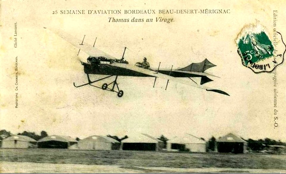 Bordeaux Beau-desert-Mérignac semaine d'aviation sept 1910 Thomas