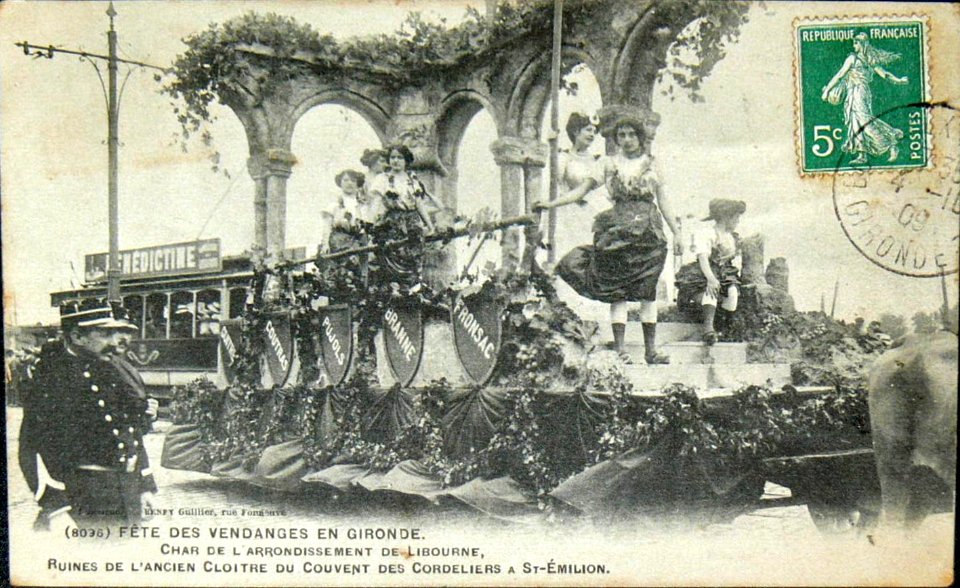 Bordeaux fête-des-vendanges Char de Libourne a