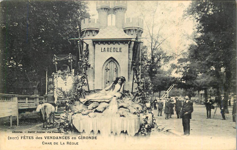 Bordeaux fête-des-vendanges Char de la Réole b